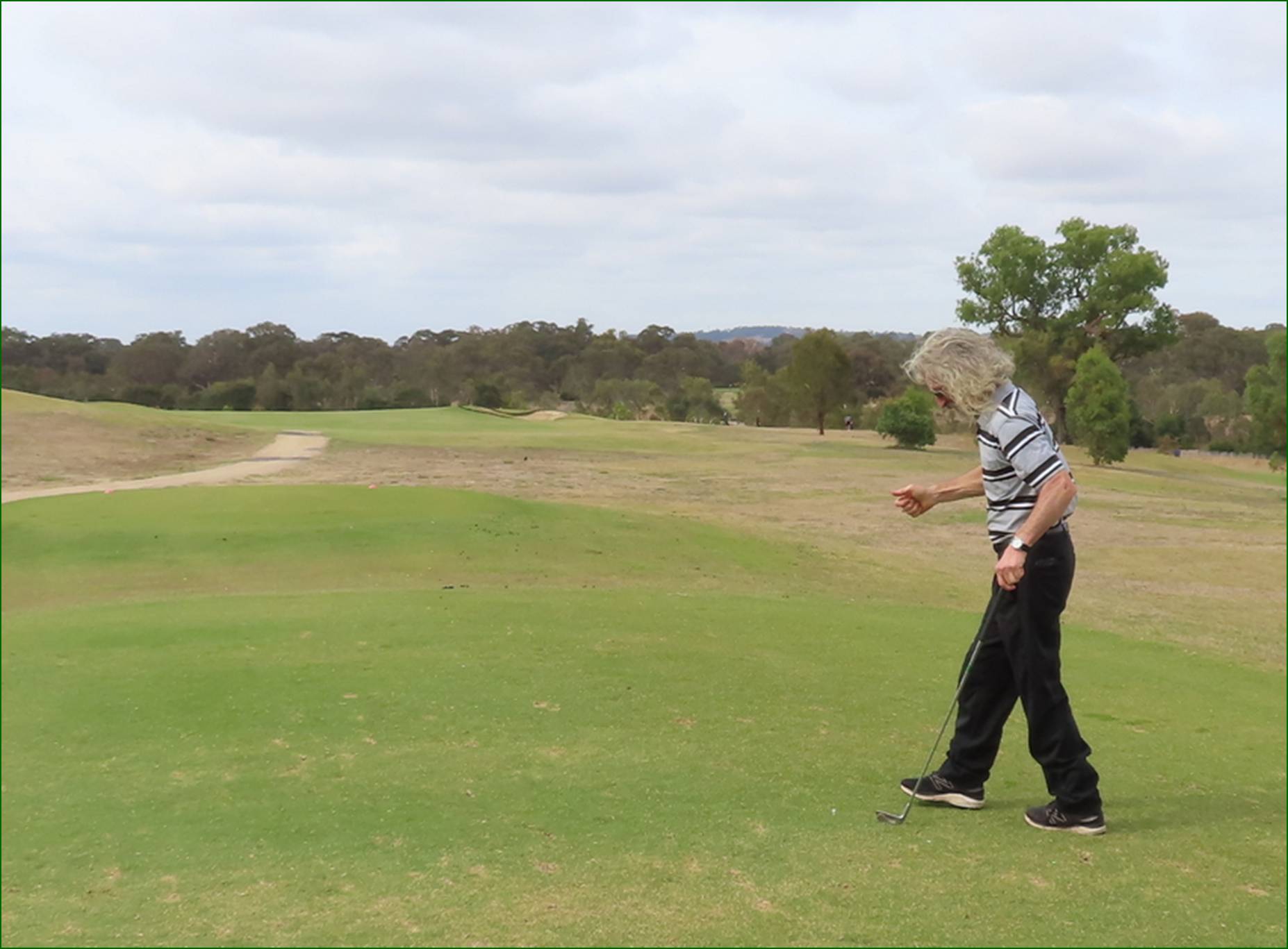 A person playing golf on a golf course

AI-generated content may be incorrect.